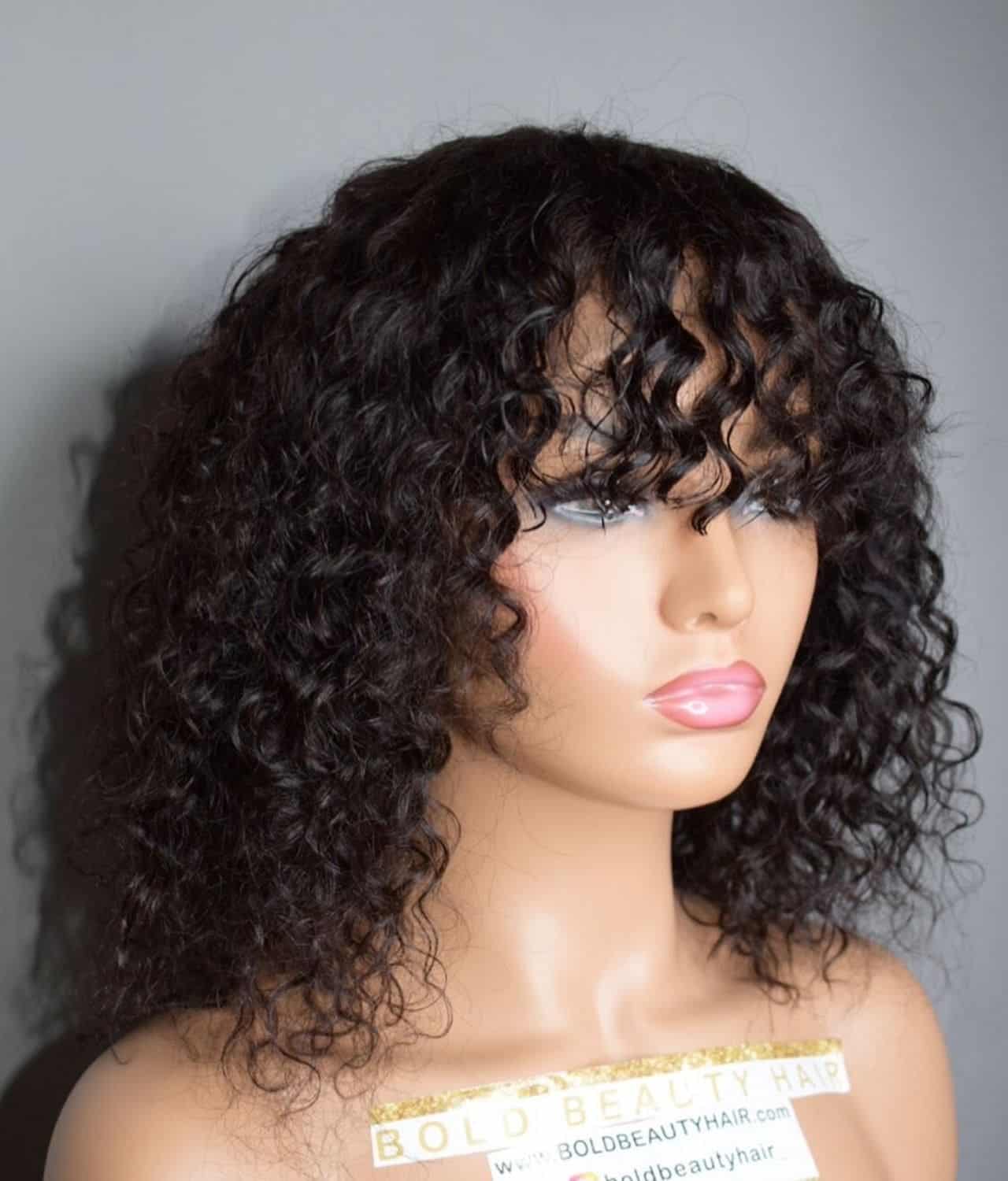 lace wig with bangs