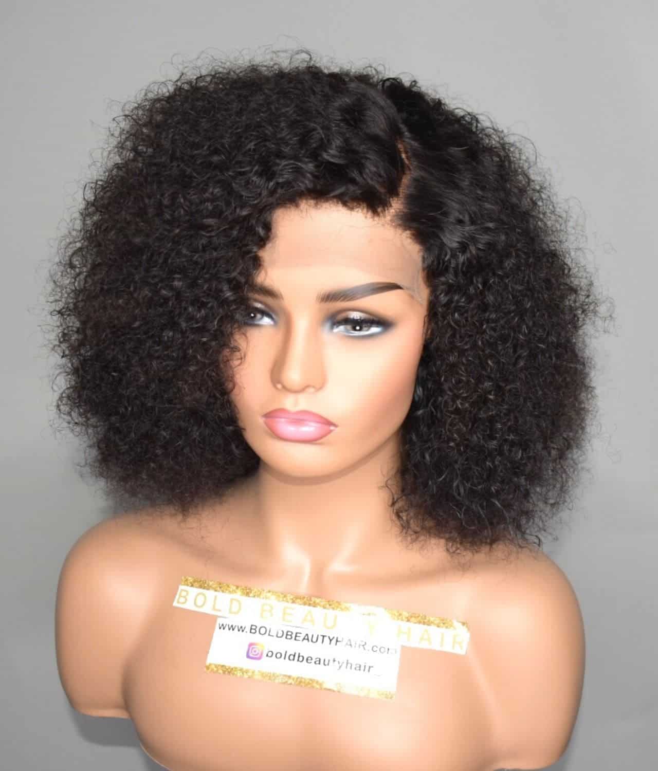 Bold Beauty's Kinky Curly Closure Wig Bold Beauty Hair.