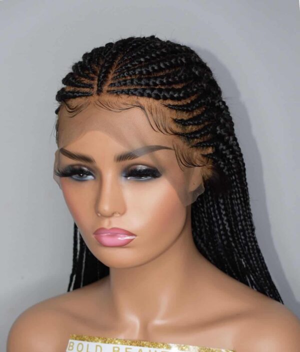 Elegant Kabinti Braided Wig - Handcrafted Luxury