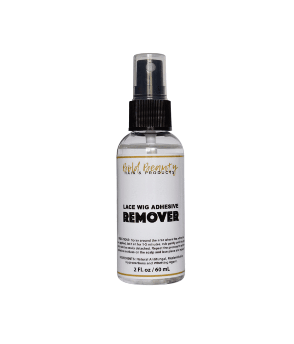 Introducing the Lace Wig Adhesive Remover, a game-changer in effortless wig removal. This 2.0 oz / 60 mL size product offers a host of features and benefits that will leave you impressed. Designed with sensitive skin in mind, our Lace Wig Adhesive Remover is alcohol-free, ensuring a gentle and irritation-free experience. Its natural antifungal agents not only break down adhesives effectively but also provide added protection for your skin. Say goodbye to stubborn residues and hello to a clean slate. Our adhesive remover contains replenishable hydrocarbons that effortlessly dissolve even the strongest adhesives without leaving any harsh chemicals behind. You can trust that your wig will be removed effortlessly, leaving no trace of residue. With our easy spray application, the removal process becomes a breeze. Simply spray the Lace Wig Adhesive Remover onto the desired area, and watch as it works its magic. No more time-consuming and messy removal methods – our product ensures a convenient and quick solution. Not only does our Lace Wig Adhesive Remover excel in performance, but it is also safe for regular use. You can rely on its effectiveness time after time without any adverse effects on your wig or skin. Lace Wig Adhesive Remover